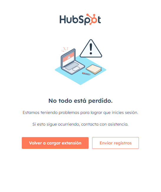error-extension-chrome-hubspot